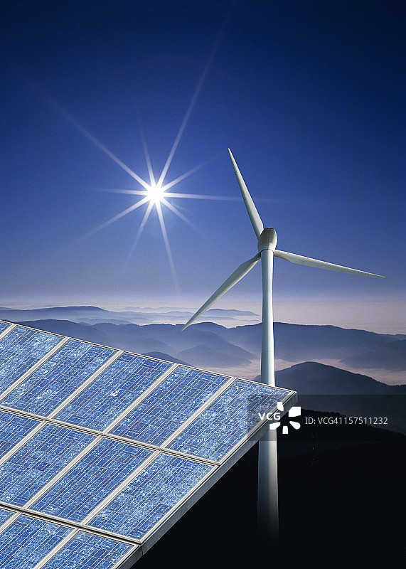 风能和太阳能图片素材