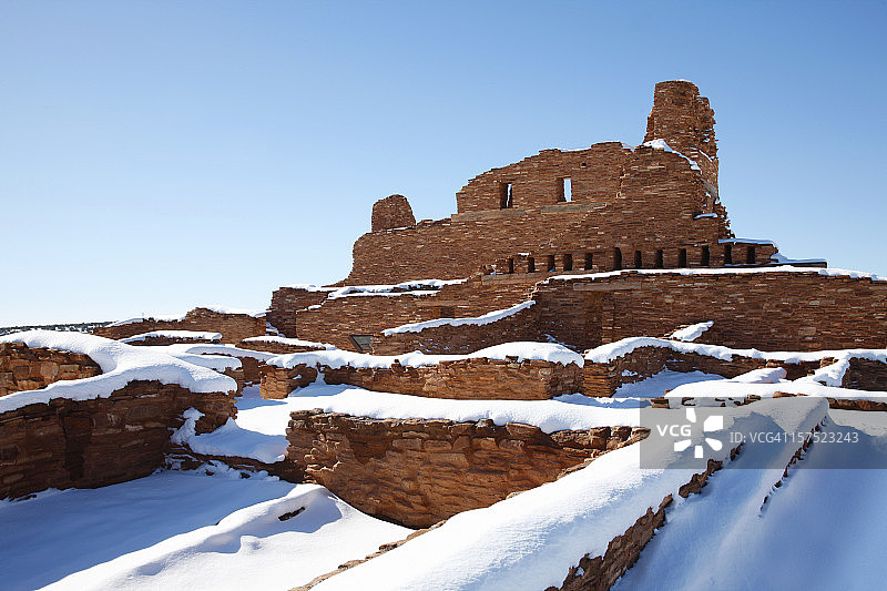 冬季阿布遗址图片素材