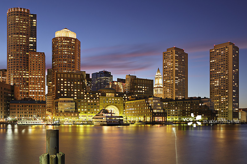 波士顿的天际线图片素材