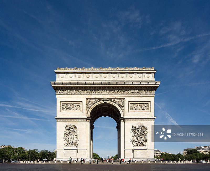 法国巴黎凯旋门图片素材