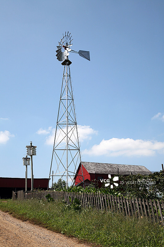 阿米什农场风车图片素材