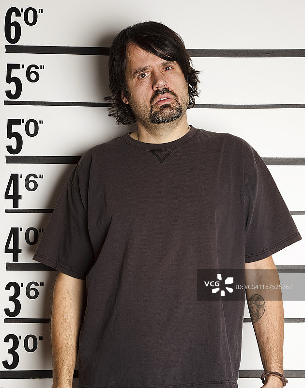 男子档案照图片素材