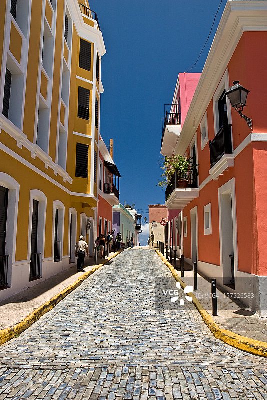 旧圣胡安街道风光图片素材