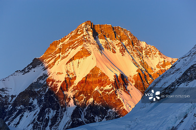 珠穆朗玛峰环线，卓奥友峰，尼泊尔风光图片素材