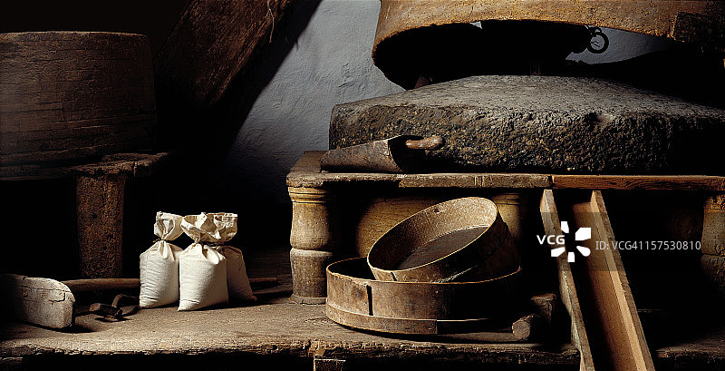 旧面粉厂图片素材