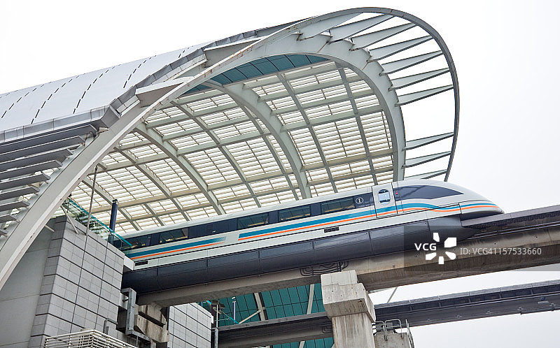 上海磁悬浮列车图片素材