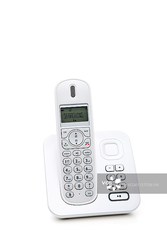 带答录机的无线家用电话图片素材