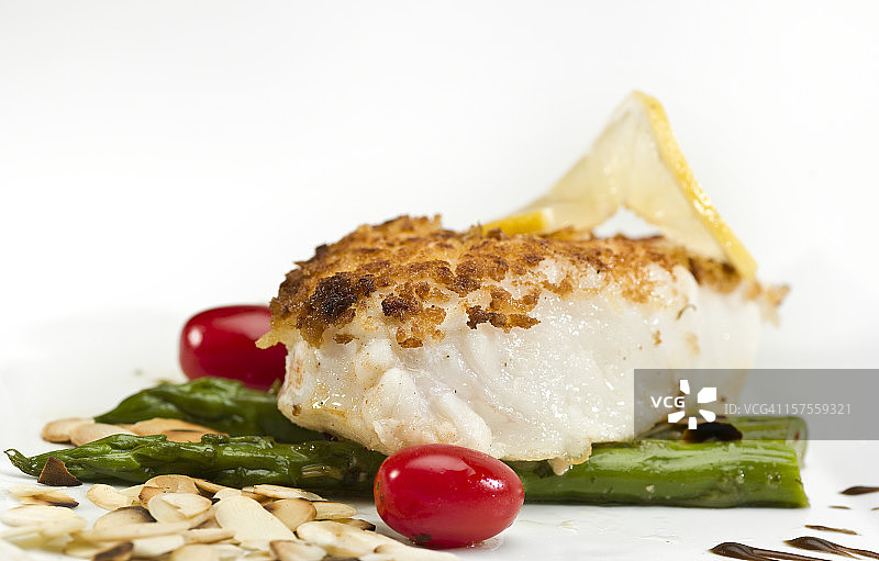 香煎鱼片图片素材