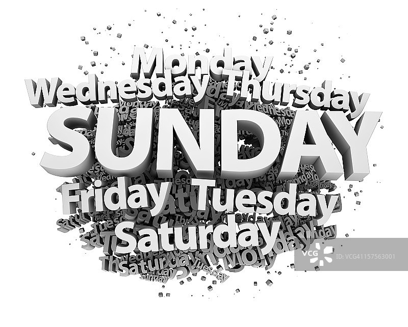 工作日概念 - 星期日图片素材