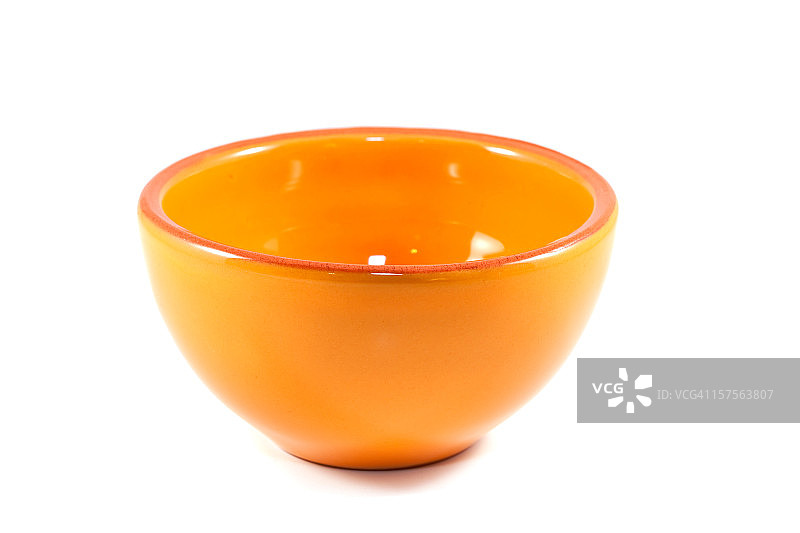 橙色小空碗图片素材