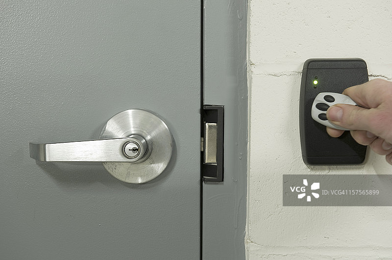 用于解锁门的无钥匙安全传感器图片素材