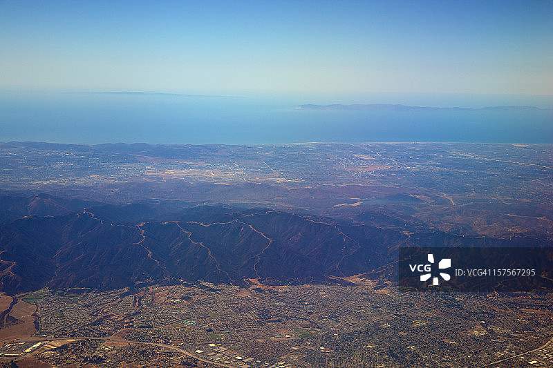 洛杉矶郊区和天际线图片素材