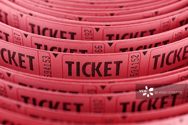 票卷特写图片素材
