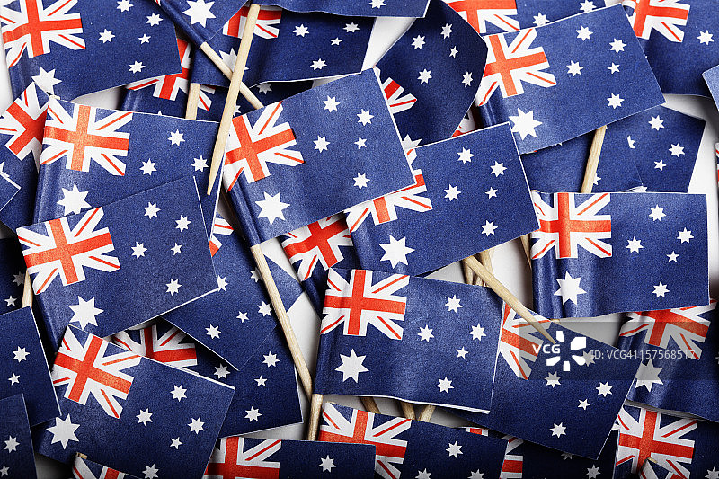 澳大利亚国旗鸡尾酒旗图片素材