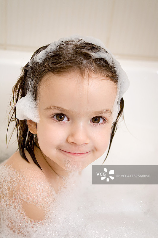 婴儿洗浴图片素材