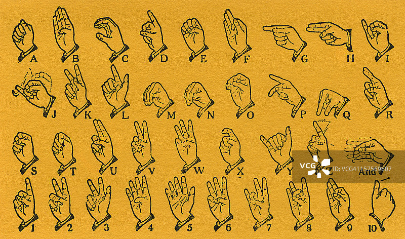 手语图片素材
