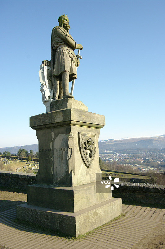 苏格兰国王罗伯特·布鲁斯-斯特灵城堡图片素材