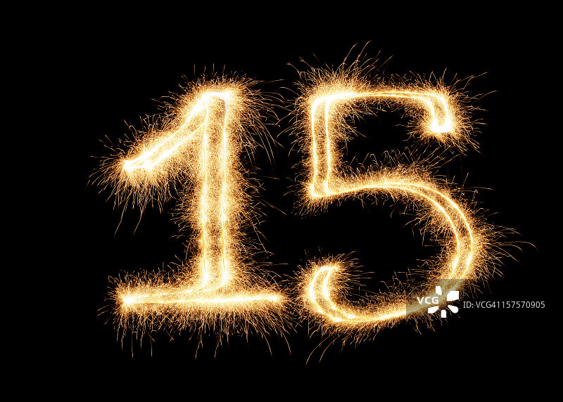 闪耀数字15 (XXL)图片素材