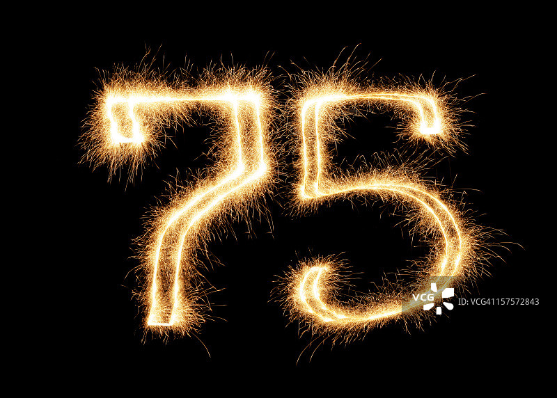 闪耀数字75 (XXL)图片素材