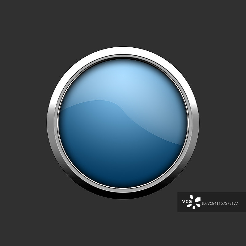 蓝色大按钮图片素材