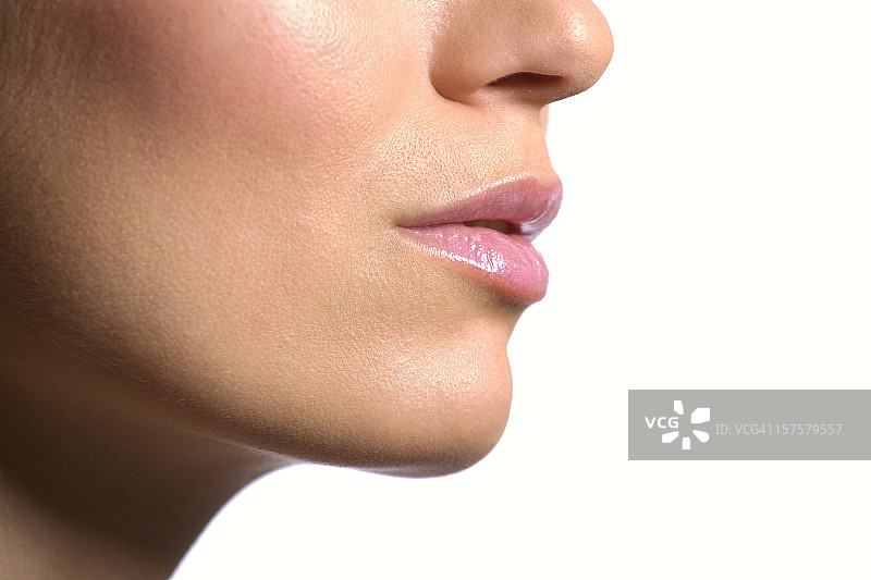 女人面部特写图片素材