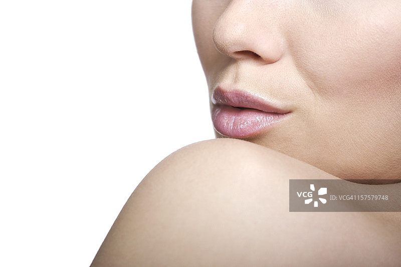 面部和肩部图片素材