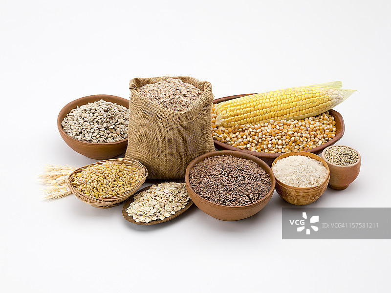 谷物和谷类组合图片素材