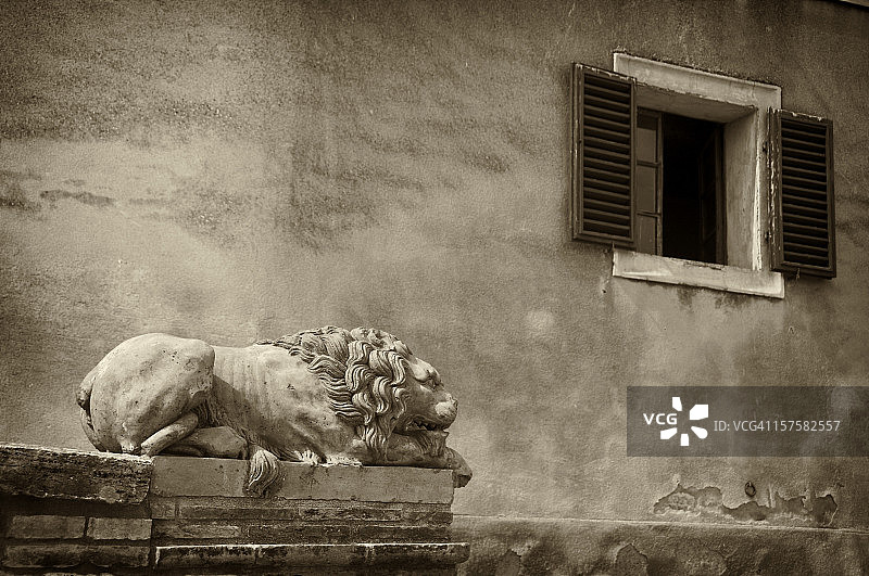 石狮雕塑图片素材