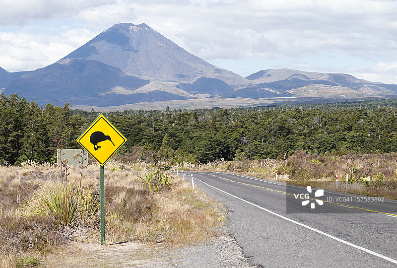 奇异鸟路标图片素材