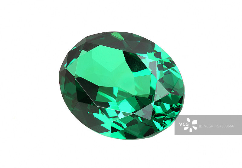 椭圆形祖母绿宝石图片素材