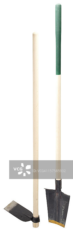 锄头和铲子图片素材
