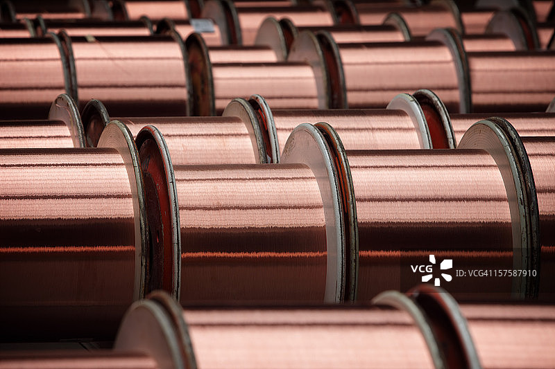 铜线卷轴图片素材