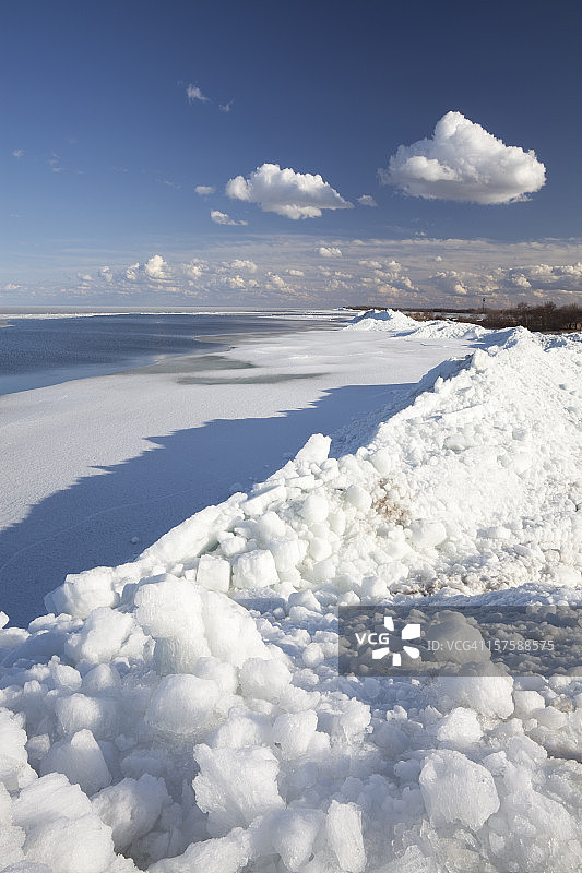 马尼托巴省温尼伯湖图片素材