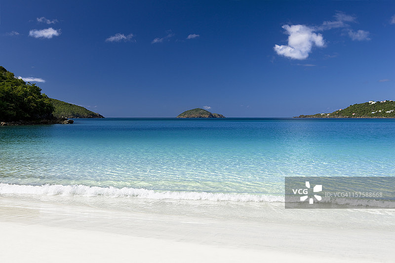圣托马斯梅根斯湾海滩，美属维尔京群岛图片素材