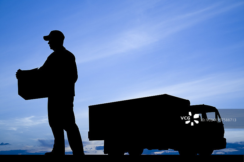 蓝色运输图片素材