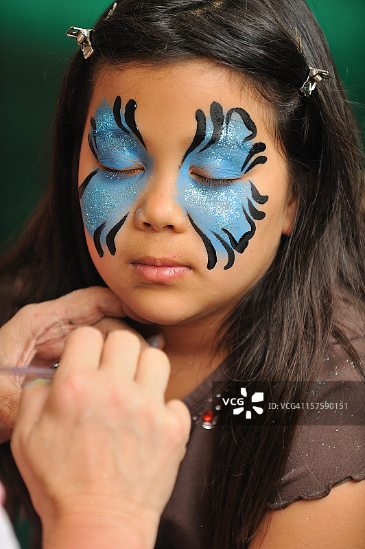 面部彩绘图片素材