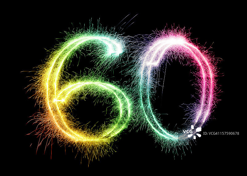 闪耀数字60（XXL）图片素材