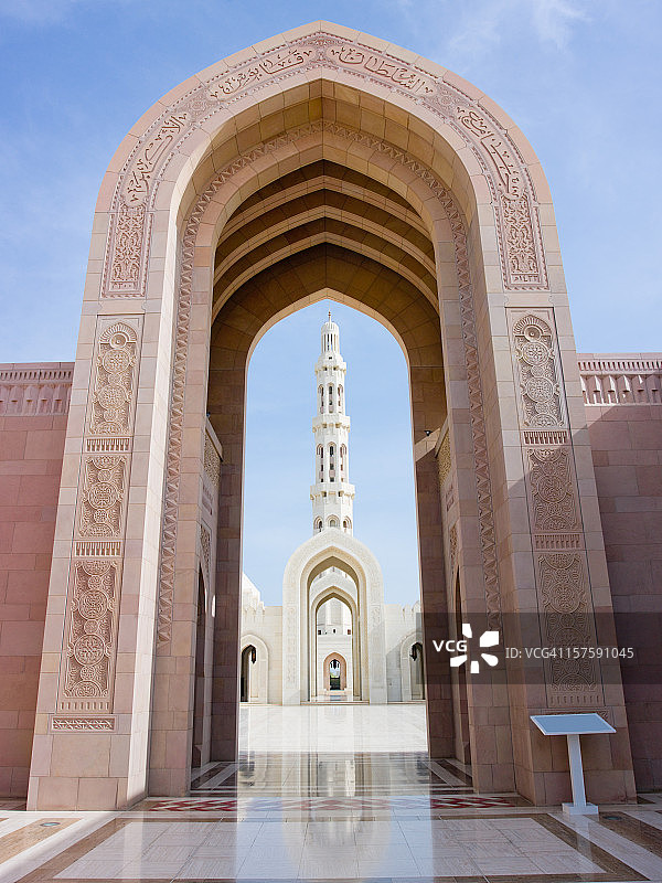 阿曼马斯喀特苏丹卡布斯大清真寺建筑图片素材