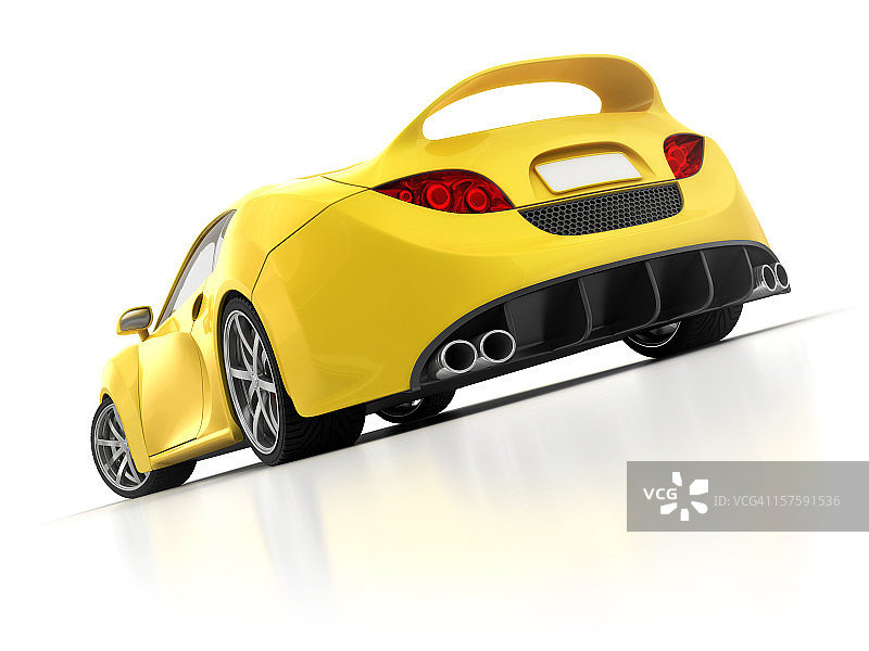 黄色超级跑车图片素材