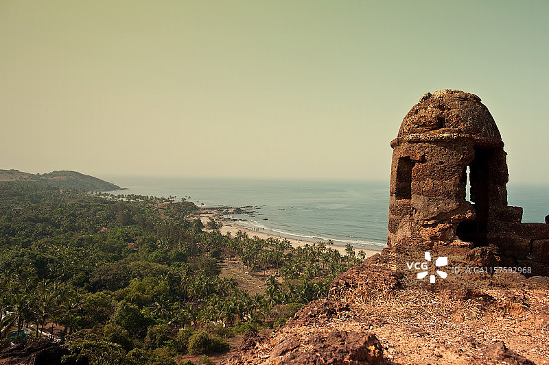 阿瓜达堡视角图片素材