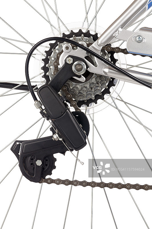 自行车链条和齿轮图片素材