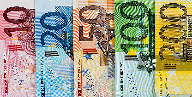 欧元纸币图片素材