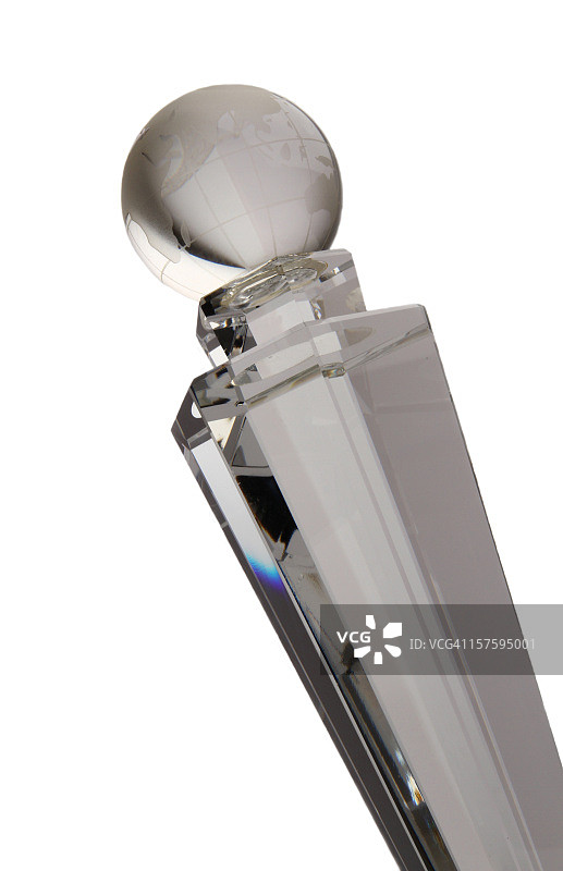 世界水晶奖杯图片素材