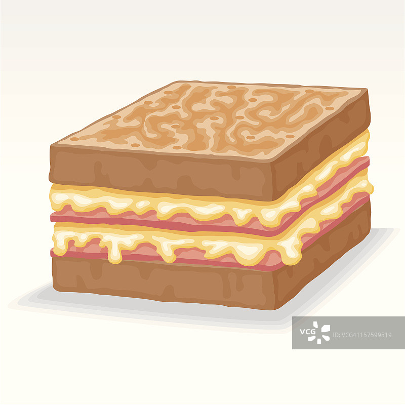 法式先生三明治图片素材