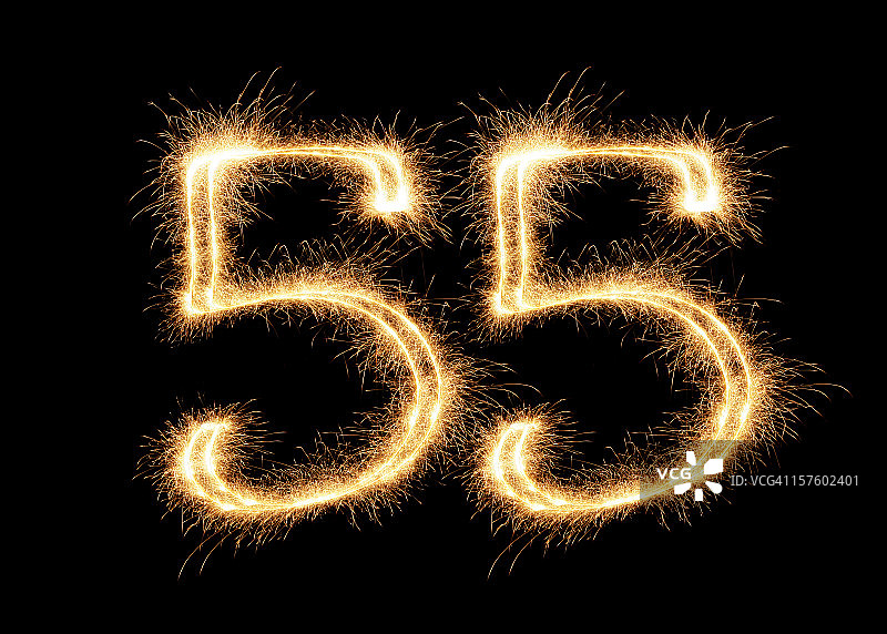 闪耀的数字55 (XXL)图片素材