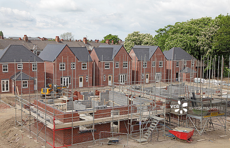 英国建筑工地鸟瞰图图片素材