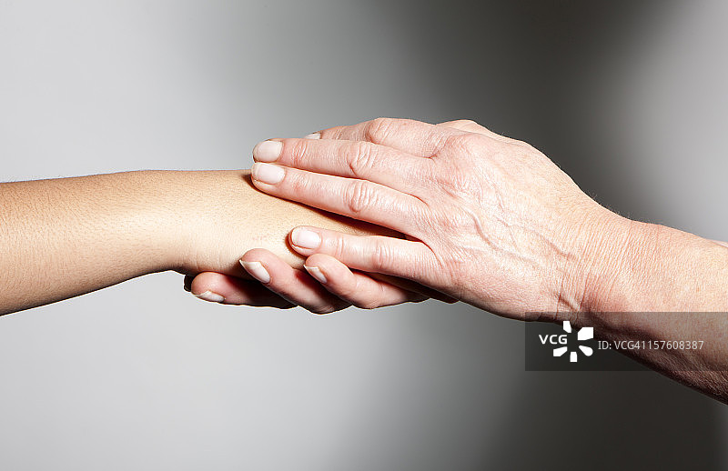 手：富有同情心图片素材