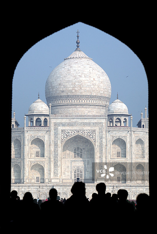 清晨的泰姬陵图片素材