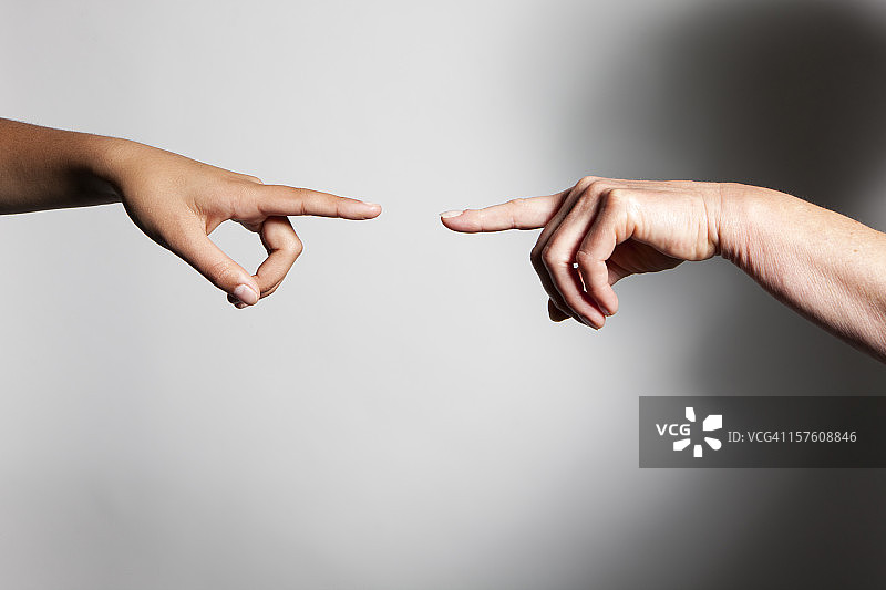 手：《亚当的创造》图片素材