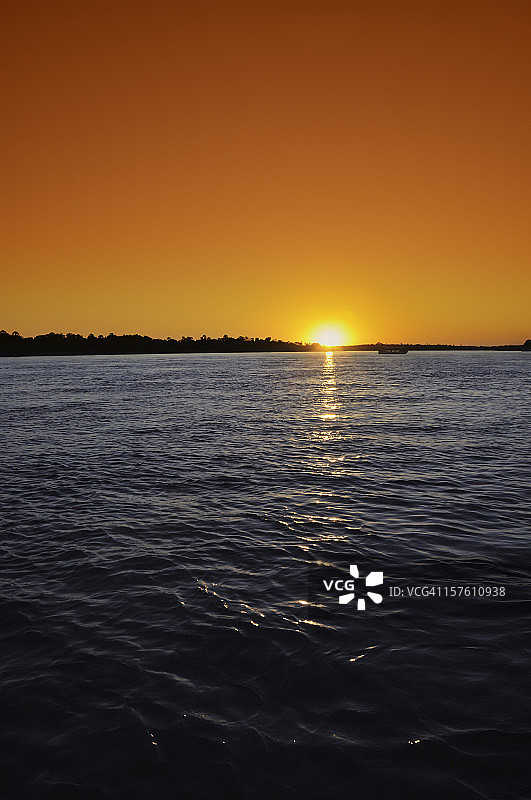 赞比西河日落图片素材